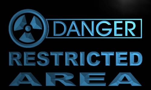 Danger Restricted Area Neon Light Sign